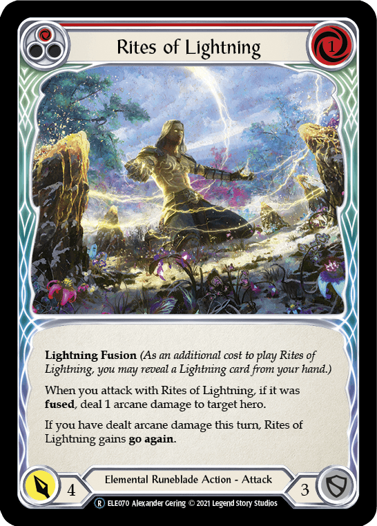 Rites of Lightning (Red) [U-ELE070] (Tales of Aria Unlimited) Unlimited Rainbow Foil - POKÉ JEUX