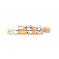 2PC LARGE WOODEN DOMINO TILE HOLDERS 13.5" (EN) (Special Order)