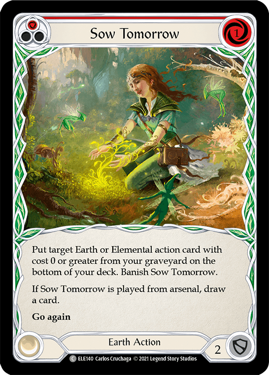 Sow Tomorrow (Red) [ELE140] (Tales of Aria) 1st Edition Rainbow Foil - POKÉ JEUX