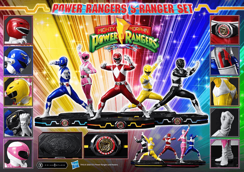 Premium Masterline Mighty Morphin Power Rangers Power Rangers 5-Ranger Set (Pre-Order)