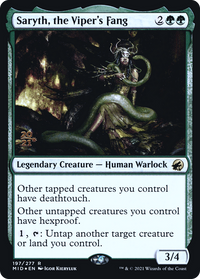 Saryth, the Viper's Fang [Innistrad: Midnight Hunt Prerelease Promos]