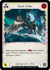 Shock Striker (Yellow) [ELE196] (Tales of Aria) 1st Edition Rainbow Foil - POKÉ JEUX