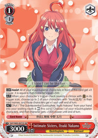 Sœurs intimes, Itsuki Nakano (5HY/W83-E072S SR) [Les quintuplés quintessentiels] 