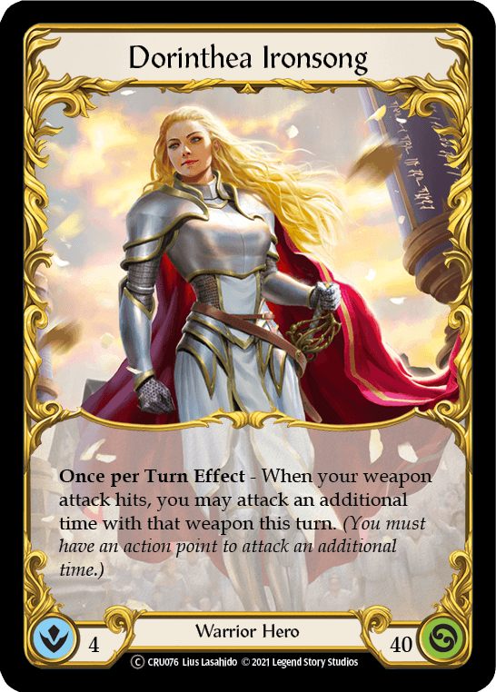 Dorinthea Ironsong [U-CRU076] (Crucible of War Unlimited) Unlimited Normal - POKÉ JEUX
