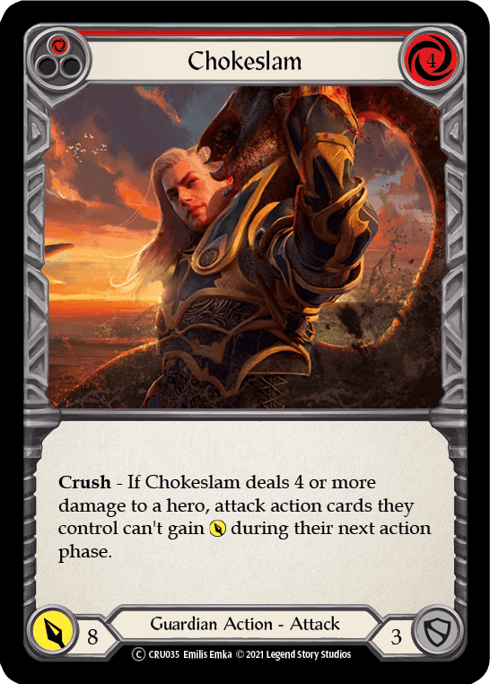 Chokeslam (Red) [U-CRU035] (Crucible of War Unlimited) Unlimited Normal - POKÉ JEUX