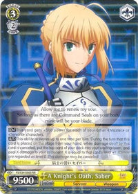 Le serment d'un chevalier, Saber (FS/S34-E003 RR) [Fate/Stay Night [Unlimited Blade Works]] 