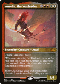 Aurelia, the Warleader (Foil Etched) (2X2-477) - Double Masters 2022 Foil