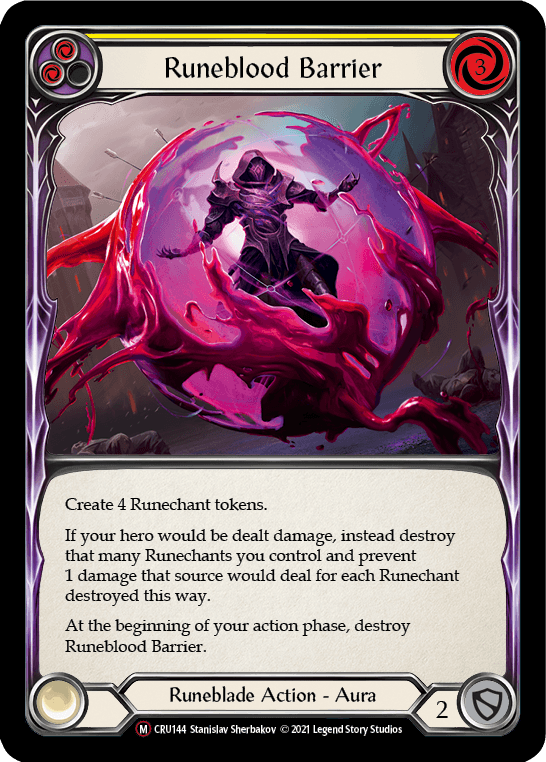 Runeblood Barrier [U-CRU144] (Crucible of War Unlimited) Unlimited Normal - POKÉ JEUX