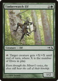 Timberwatch Elf (EVG-013) - Duel Decks: Elves vs. Goblins Foil