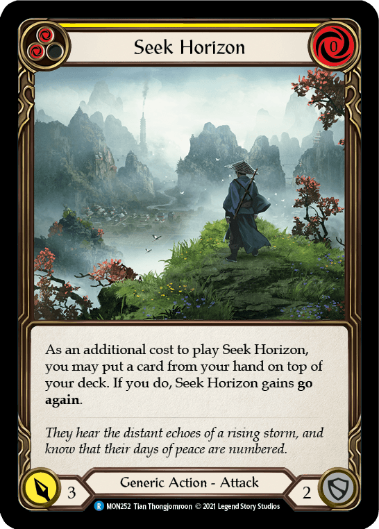 Seek Horizon (Yellow) [MON252] (Monarch) 1st Edition Normal - POKÉ JEUX