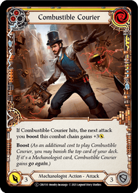 Combustible Courier (Yellow) [U-CRU110] (Crucible of War Unlimited) Unlimited Rainbow Foil - POKÉ JEUX