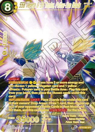 SSB Vegeta & SS Trunks, Father-Son Bonds (SPR) (BT16-080) [Realm of the Gods] - POKÉ JEUX