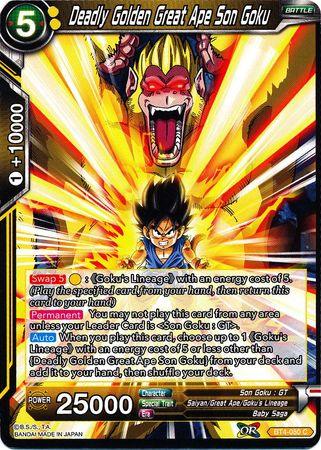 Deadly Golden Great Ape Son Goku (BT4-080) [Colossal Warfare] - POKÉ JEUX