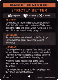 Strictly Better // Strictly Better (cont'd) (MSTX-001) - Strixhaven: School of Mages Minigames