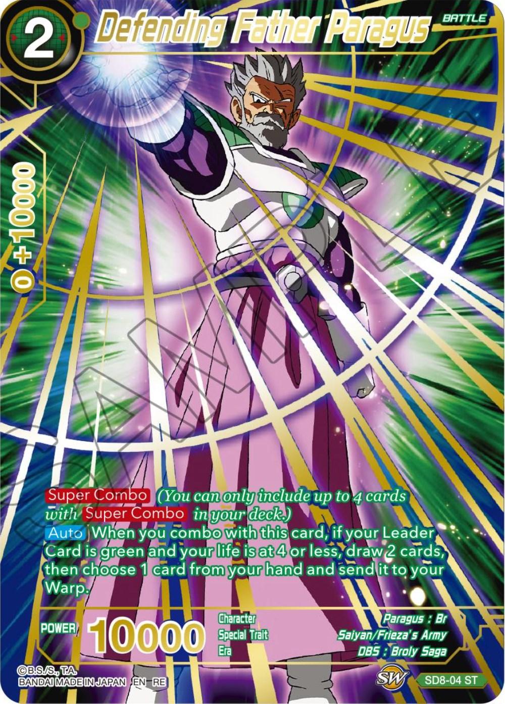 Defending Father Paragus (SD8-04) [Premium Anniversary Box 2023] - POKÉ JEUX