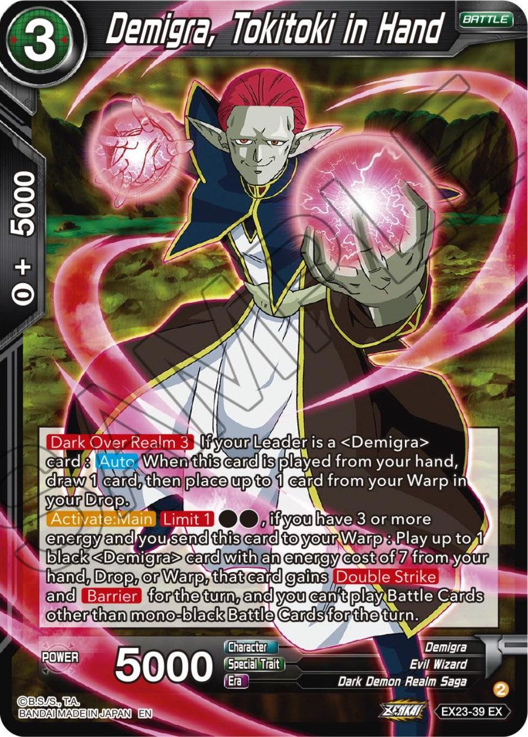 Demigra, Tokitoki in Hand (EX23-39) [Premium Anniversary Box 2023] - POKÉ JEUX