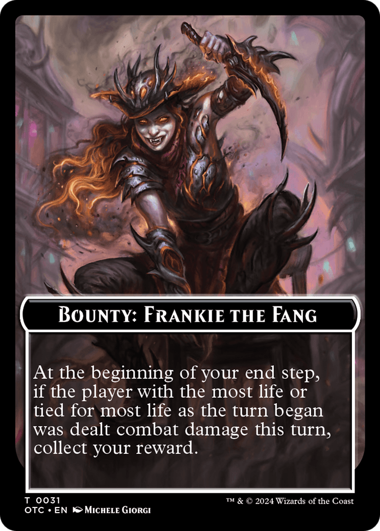 Bounty: Frankie the Fang // Bounty Rules Double-Sided Token [Outlaws of Thunder Junction Commander Tokens] - POKÉ JEUX