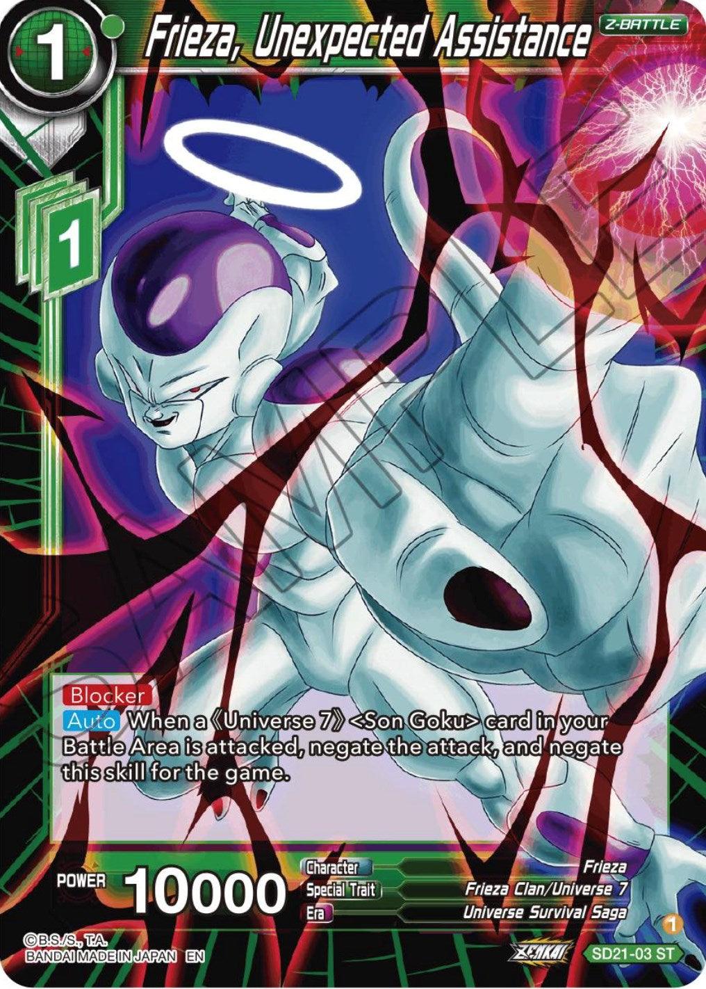 Frieza, Unexpected Assistance (Starter Deck Exclusive) (SD21-03) [Power Absorbed] - POKÉ JEUX