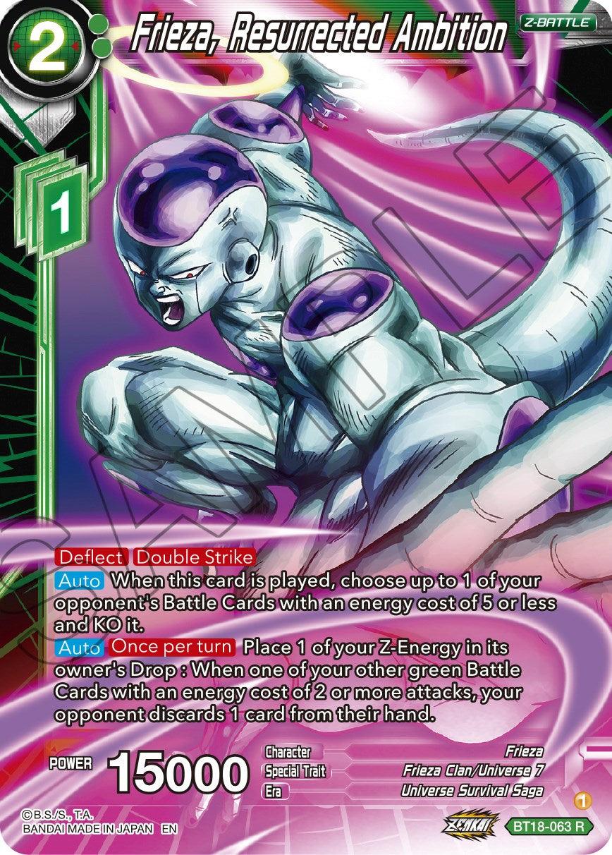Frieza, Resurrected Ambition (BT18-063) [Dawn of the Z-Legends] - POKÉ JEUX