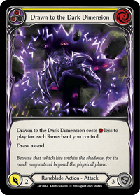 Drawn to the Dark Dimension (Yellow) [ARC098-C] (Arcane Rising) 1st Edition Rainbow Foil - POKÉ JEUX