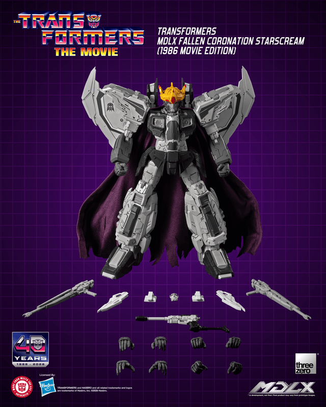 Transformers MDLX Fallen Coronation Starscream (1986 Movie Edition) (Pre-Order)