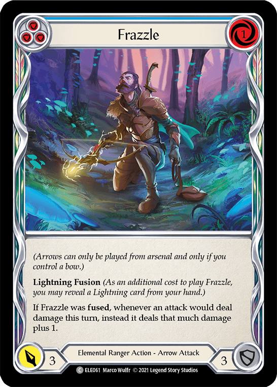 Frazzle (Blue) [ELE061] (Tales of Aria) 1st Edition Rainbow Foil - POKÉ JEUX