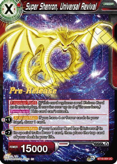 Super Shenron, Universal Revival (BT16-004) [Realm of the Gods Prerelease Promos] - POKÉ JEUX