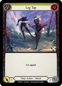 Leg Tap (Yellow) [WTR102-C] (Welcome to Rathe) Alpha Print Rainbow Foil - POKÉ JEUX