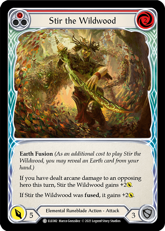 Stir the Wildwood (Red) [ELE082] (Tales of Aria) 1st Edition Normal - POKÉ JEUX