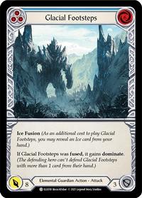 Glacial Footsteps (Blue) [ELE018] (Tales of Aria) 1st Edition Rainbow Foil - POKÉ JEUX