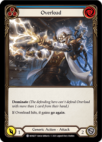 Overload (Blue) [MON277-RF] (Monarch) 1st Edition Rainbow Foil - POKÉ JEUX