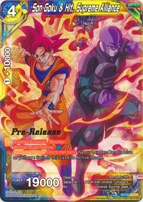 Son Goku & Hit, Supreme Alliance (BT10-145) [Rise of the Unison Warrior Prerelease Promos] - POKÉ JEUX