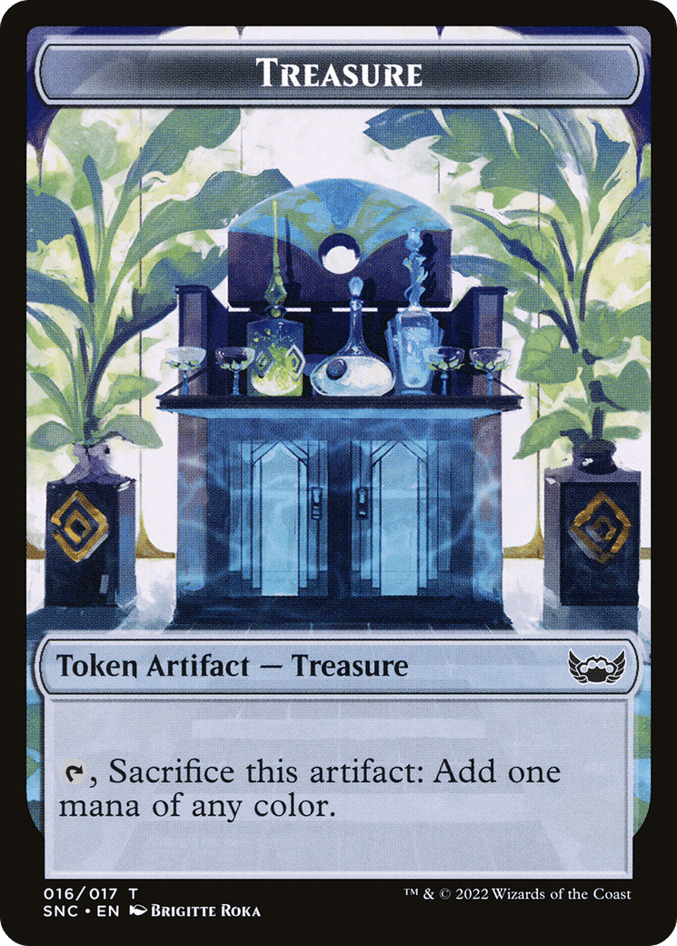 Boar // Treasure Double-Sided Token [Outlaws of Thunder Junction Commander Tokens] - POKÉ JEUX