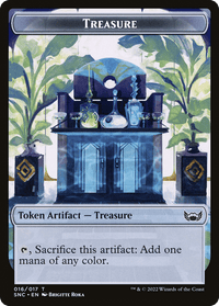 Boar // Treasure Double-Sided Token [Outlaws of Thunder Junction Commander Tokens] - POKÉ JEUX