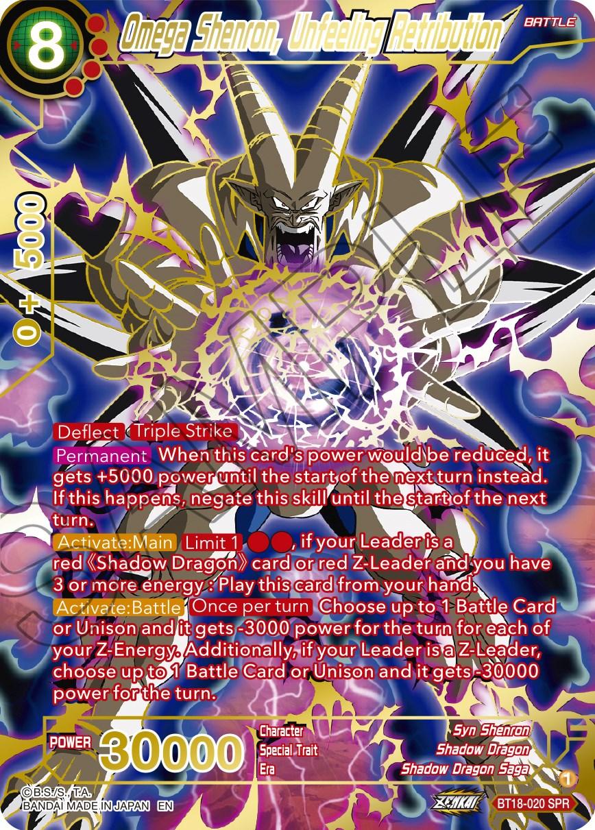 Omega Shenron, Unfeeling Retribution (SPR) (BT18-020) [Dawn of the Z-Legends] - POKÉ JEUX