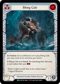 Biting Gale (Blue) [ELE009] (Tales of Aria) 1st Edition Rainbow Foil - POKÉ JEUX