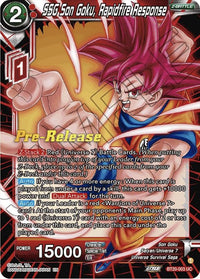 SSG Son Goku, Rapidfire Response (BT20-003) [Power Absorbed Prerelease Promos] - POKÉ JEUX