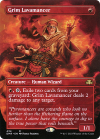 Grim Lavamancer (Borderless Alternate Art) [Dominaria Remastered]