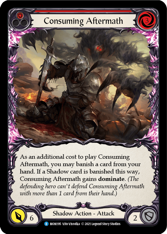 Consuming Aftermath (Red) [MON195] (Monarch) 1st Edition Normal - POKÉ JEUX