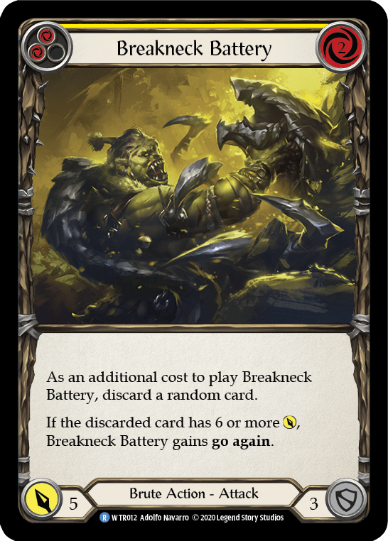 Breakneck Battery (Yellow) [U-WTR012] (Welcome to Rathe Unlimited) Unlimited Rainbow Foil - POKÉ JEUX