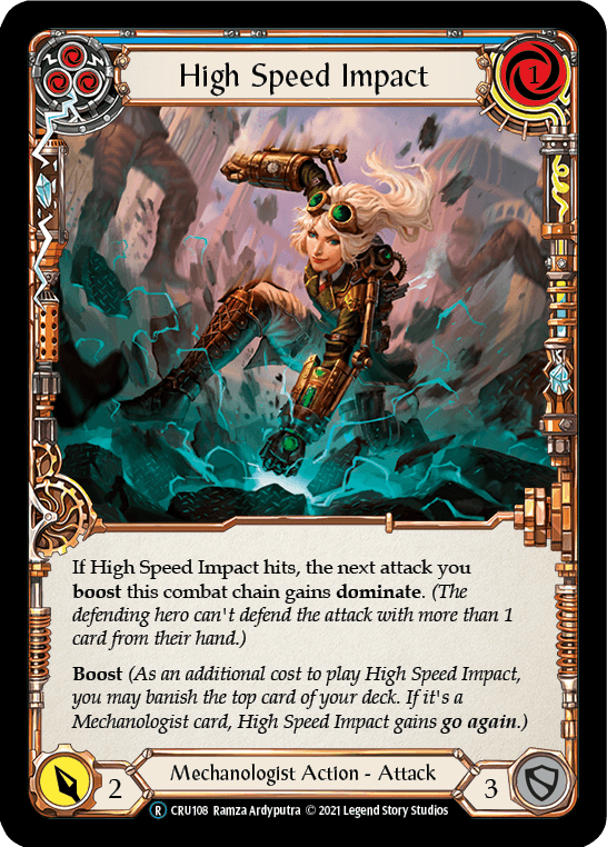 High Speed Impact (Blue) [U-CRU108] (Crucible of War Unlimited) Unlimited Rainbow Foil - POKÉ JEUX