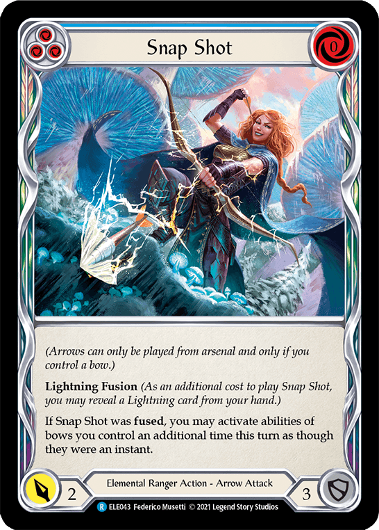 Snap Shot (Blue) [ELE043] (Tales of Aria) 1st Edition Rainbow Foil - POKÉ JEUX