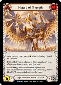 Herald of Triumph (Blue) [MON010] (Monarch) 1st Edition Normal - POKÉ JEUX