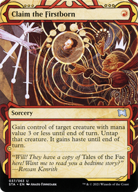 Claim the Firstborn [Strixhaven: School of Mages Mystical Archive]