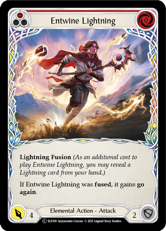 Entwine Lightning (Red) [U-ELE100] (Tales of Aria Unlimited) Unlimited Rainbow Foil - POKÉ JEUX