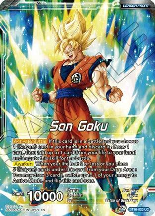 Son Goku // SSG Son Goku, Crimson Warrior (BT16-020) [Realm of the Gods] - POKÉ JEUX