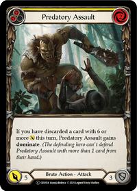 Predatory Assault (Yellow) [U-CRU014] (Crucible of War Unlimited) Unlimited Normal - POKÉ JEUX