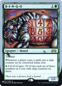 BINGO (Unfinity Foil Edition) [La liste] 