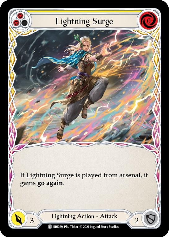 Lightning Surge (Yellow) [BRI029] (Tales of Aria Briar Blitz Deck) 1st Edition Normal - POKÉ JEUX