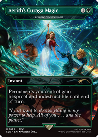 Heroic Intervention (SLD-1872) - Secret Lair Drop / Aerith's Curaga Magic (Borderless) Foil